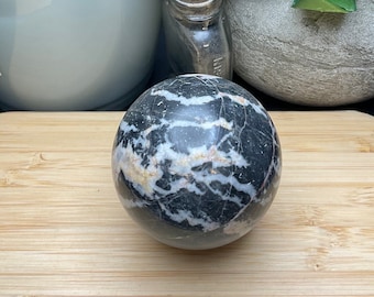 Pink Zebra Jasper Crystal Sphere 46mm. 5oz Natural Color Pink Zebra Jasper Crystal Sphere