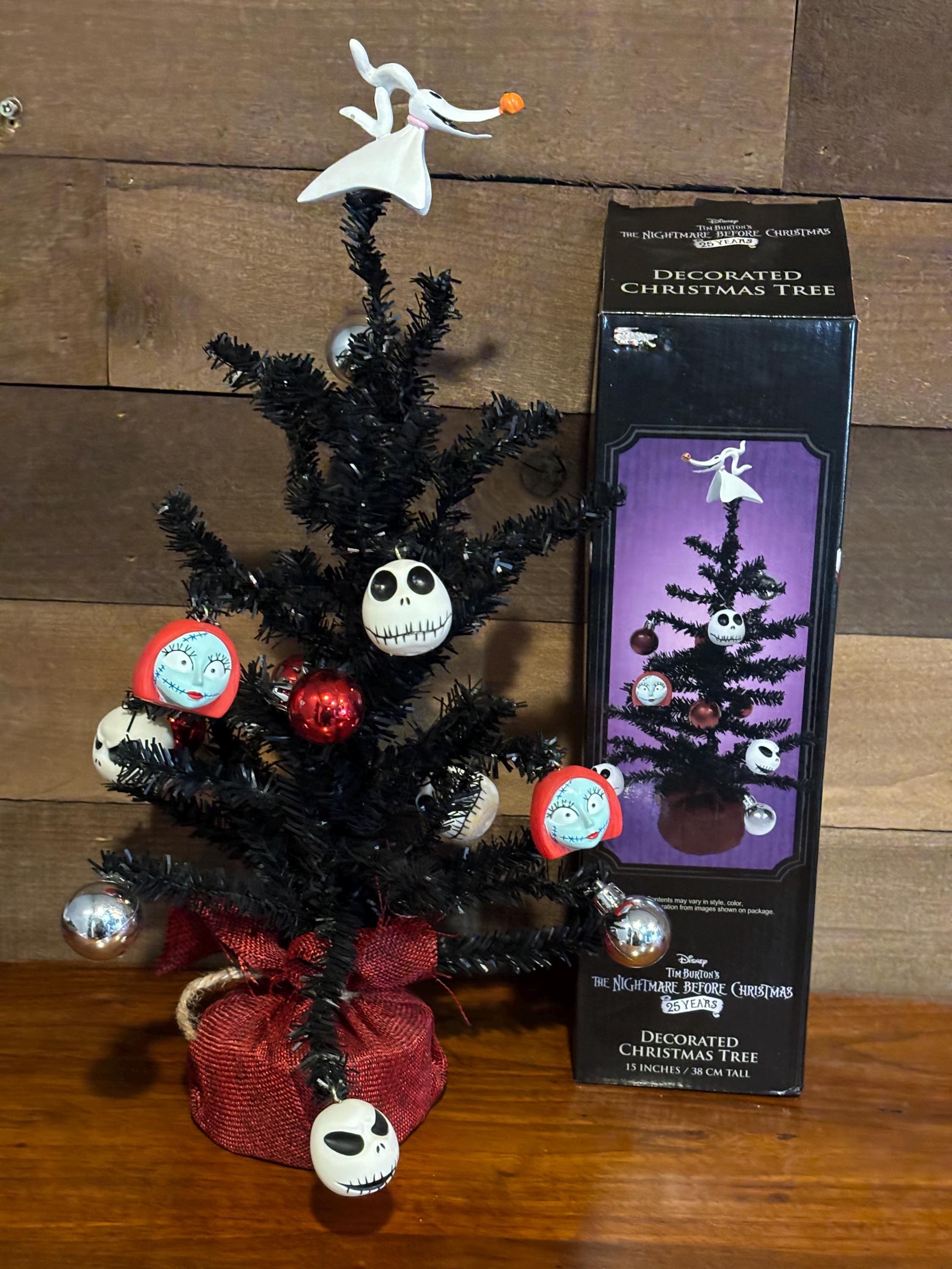Nightmare Before Christmas Mini Tree Decorated 25 Year Anniversary