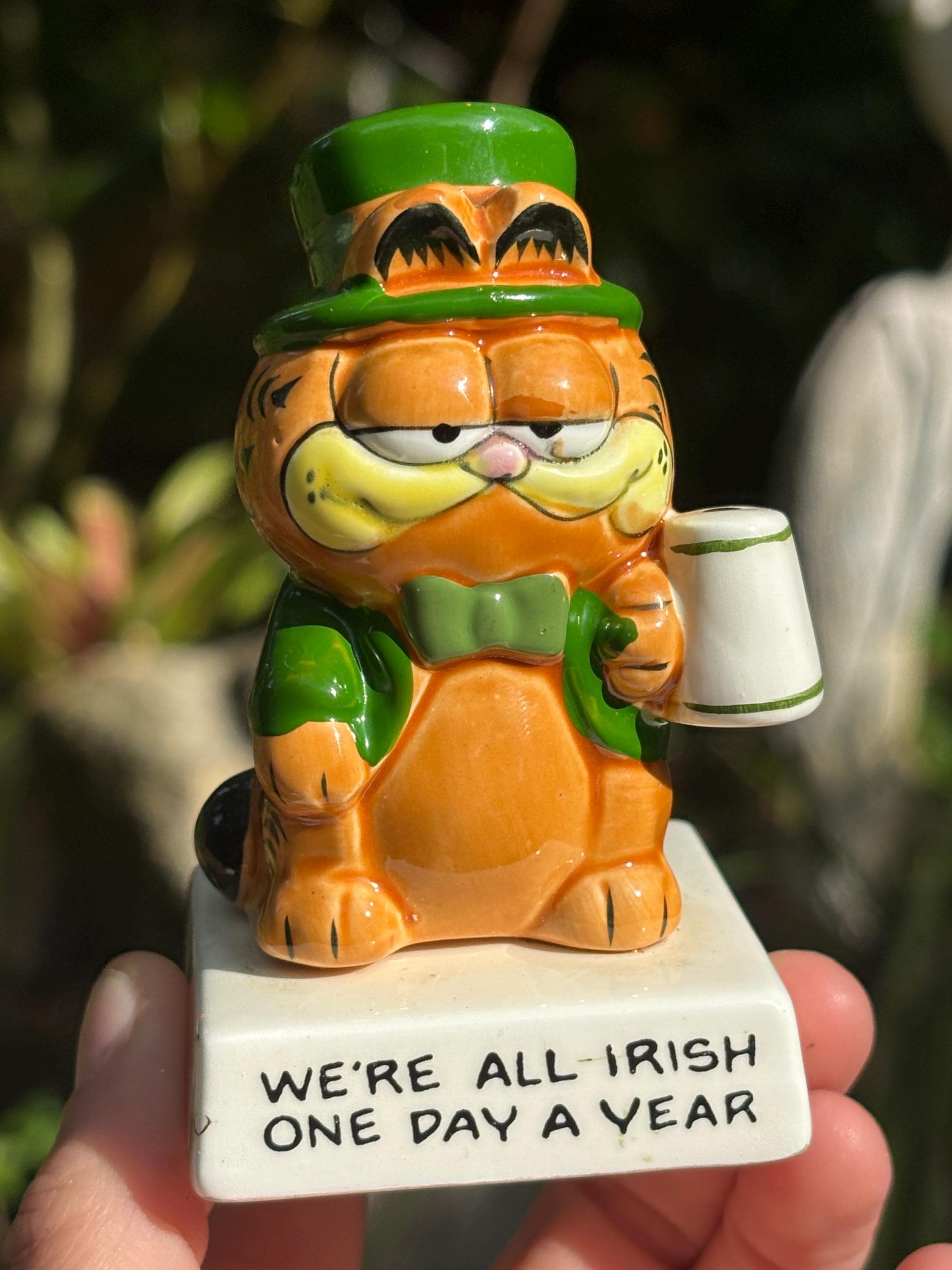 Vintage 1978 .1981GARFIELD 陶器　置物 Garfield Ceramic | eBay