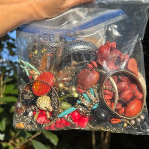 Eclectic Jewelry Mystery Mix Vintage Grab Bag. Over 5lbs of Wearable Vintage Jewelry Surprise Set Mix of Eras and Styles