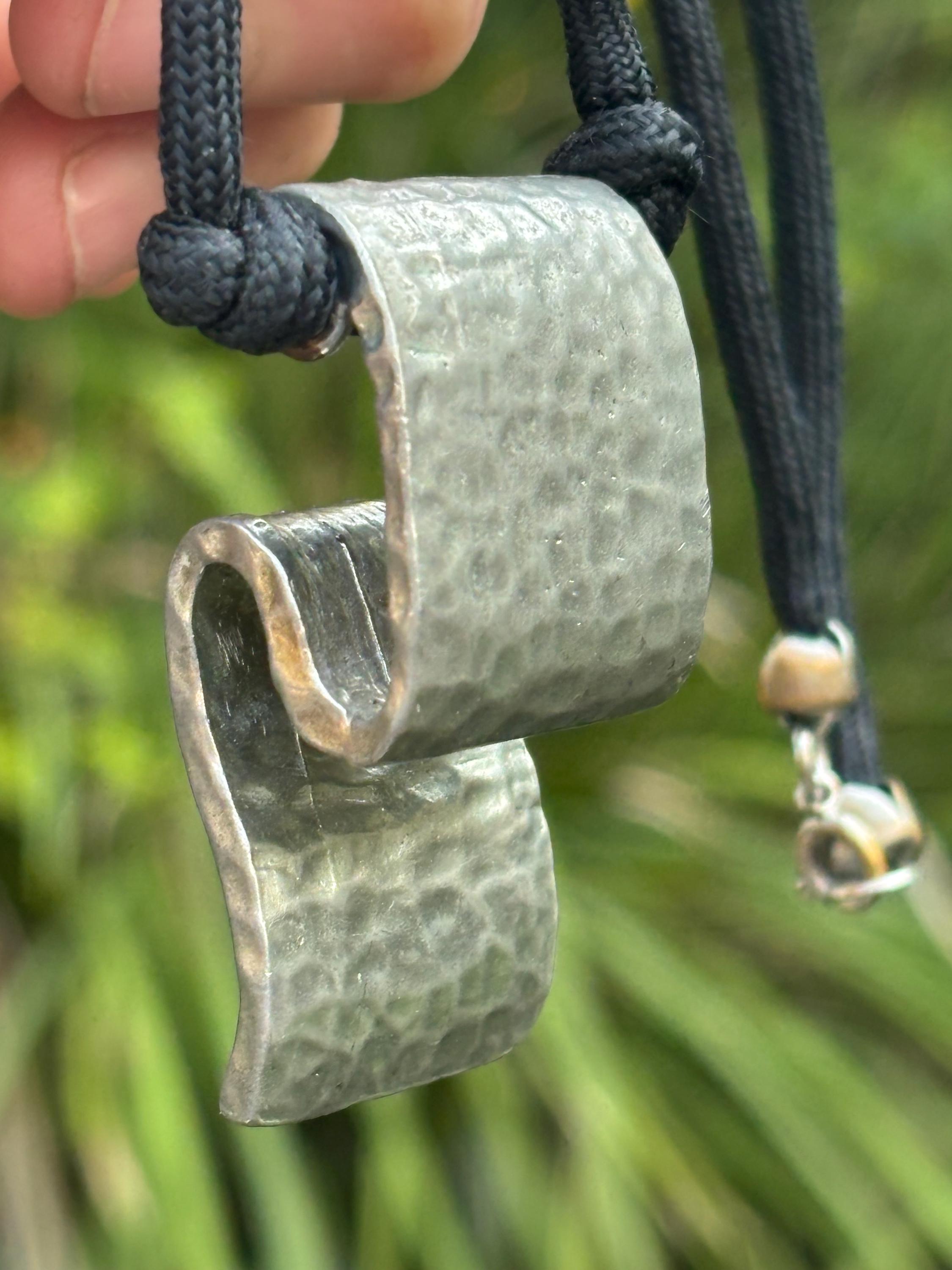 80s Pewter Necklace - Etsy