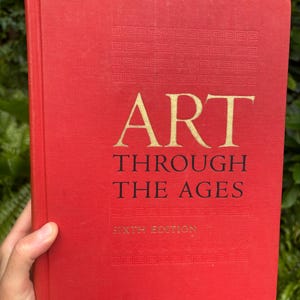 6th Edition Art Through the Ages, Large Hardcover Art History Book from 1975