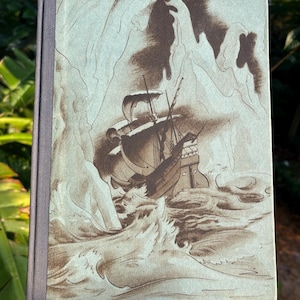 1945 Lithograph Printed Book The Rime of the Ancient Mariner Vintage Illustrated Sea Poems Book