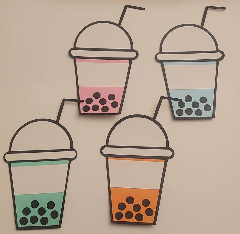 Boba Door Decorations Fully Assembled Set of 4 College Etsy
