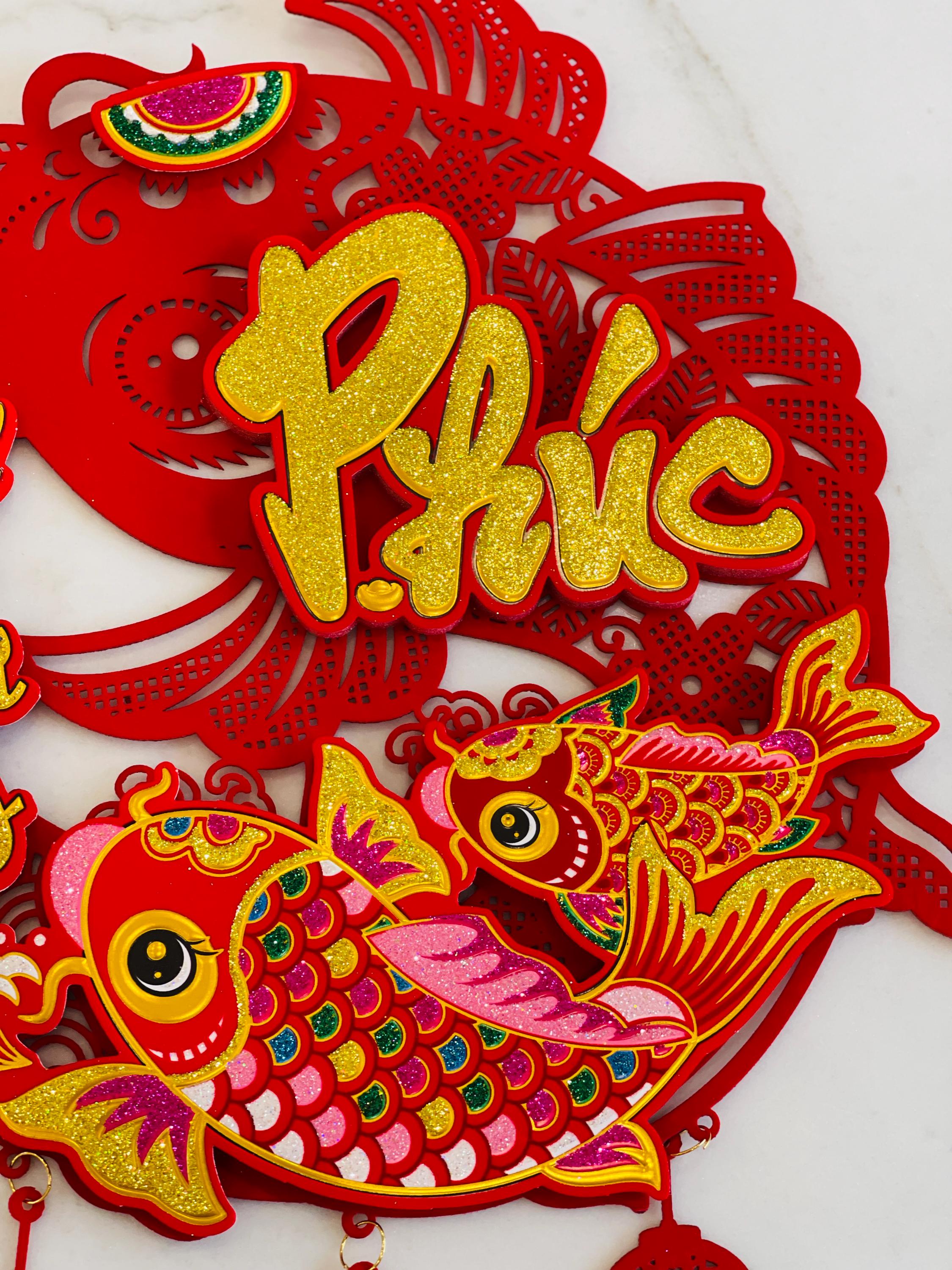 Vietnamese Nieuwjaarsversieringen 2026 TET Vietnam Decor Hangende