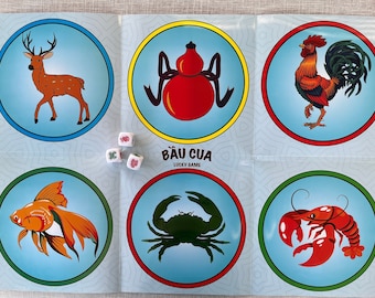 Gourd-Crab-Shrimp-Fish Game - Vietnamese Bau Cua Ca Cop- Lucky Game- Klah Klok