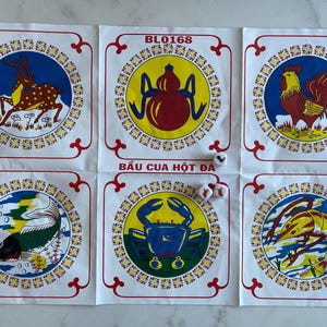 Gioco zucca-granchio-gambero-pesce - Bau Cua Ca Cop vietnamita - Gioco della fortuna - Klah Klok
