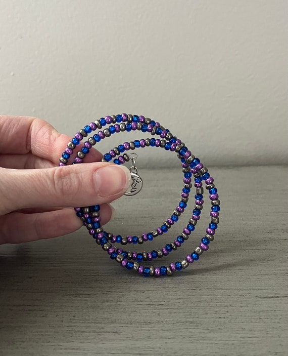 Celestial Blue Seed Bead Bracelets