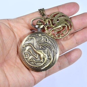 Dragons Pocket Watch Case Dnd patry min brass dice set metal dice 5mm size image 2