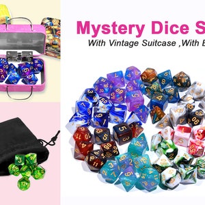 Design Surprise Dice / Mystery DND Dice Set / Randomly Selected / D&D Dice Set / Polyhedral Dice / RPG Dice / Dungeons and Dragons
