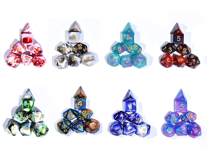 Design Surprise Dice / Mystery DND Dice Set / Randomly Selected / D&D Dice Set / Polyhedral Dice / RPG Dice / Dungeons and Dragons image 4
