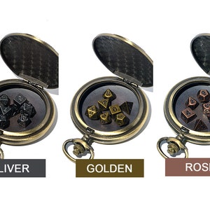 Roman Style Muschel Taschenuhr Metallwürfel mit 45cm Kette und 5mm Würfel Bild 6