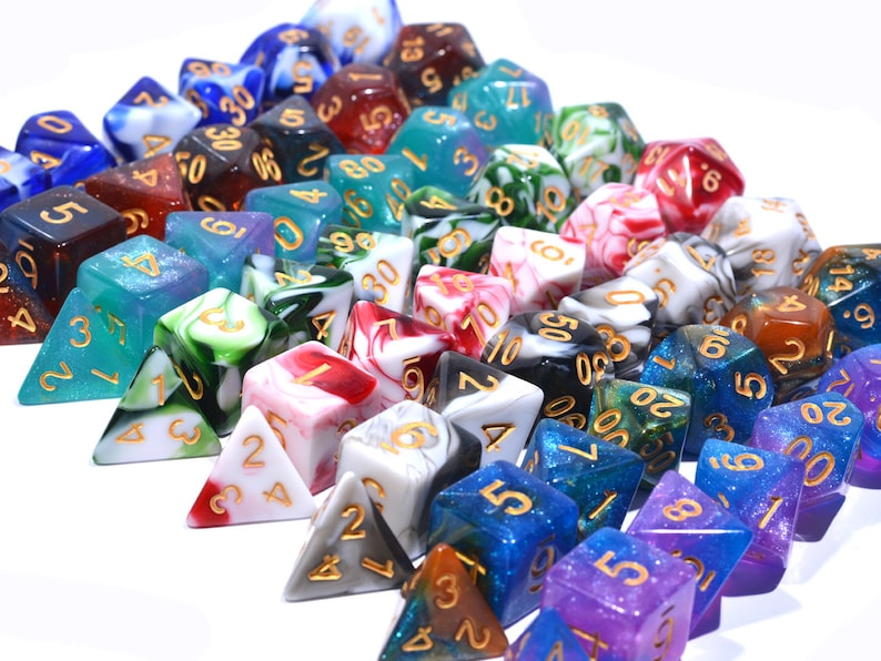 Design Surprise Dice / Mystery DND Dice Set / Randomly Selected / D&D Dice Set / Polyhedral Dice / RPG Dice / Dungeons and Dragons image 6