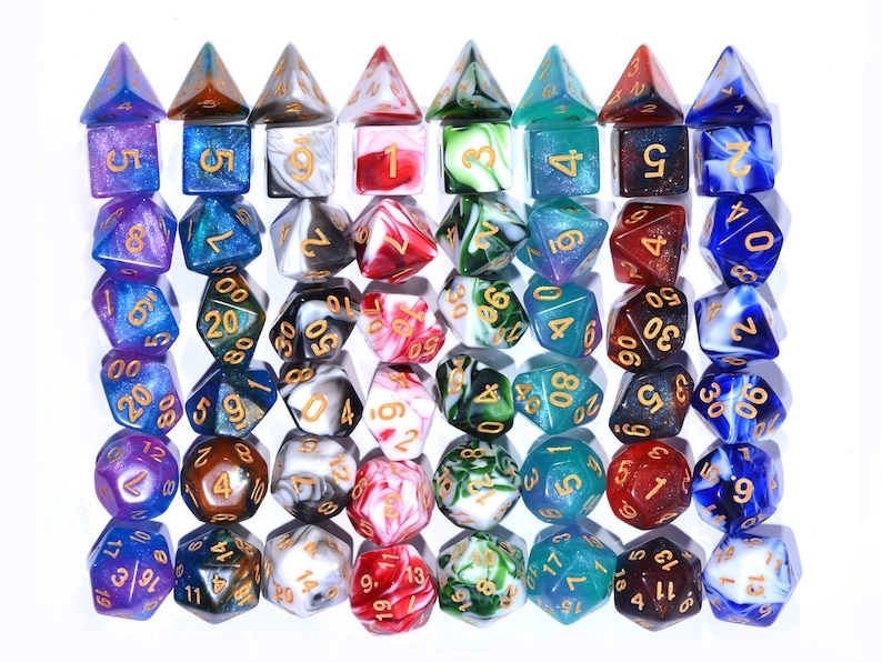 Design Surprise Dice / Mystery DND Dice Set / Randomly Selected / D&D Dice Set / Polyhedral Dice / RPG Dice / Dungeons and Dragons image 8