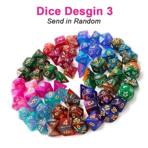 Design Surprise Dice / Mystery DND Dice Set / Randomly Selected / D&D Dice Set / Polyhedral Dice / RPG Dice / Dungeons and Dragons image 9