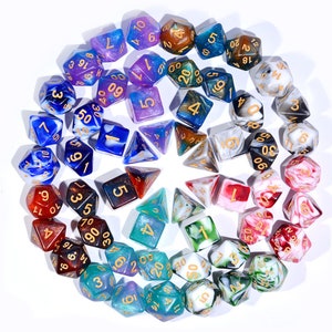 Design Surprise Dice / Mystery DND Dice Set / Randomly Selected / D&D Dice Set / Polyhedral Dice / RPG Dice / Dungeons and Dragons image 7