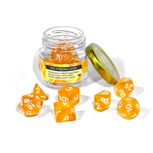 Feywild Honey Dice Set 7 Polyhedral Dice For Dungeons and Dragons For DND Role Playing Dice RPG d20 Critical Role D&D Dice zdjęcie 1