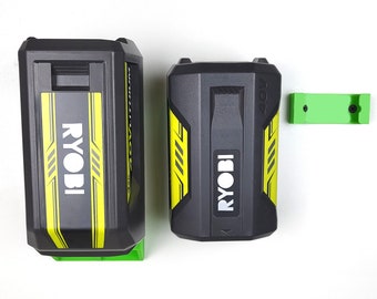 JINTECH3D-Ryobi 40V Charger mount and Battery mount, organizer