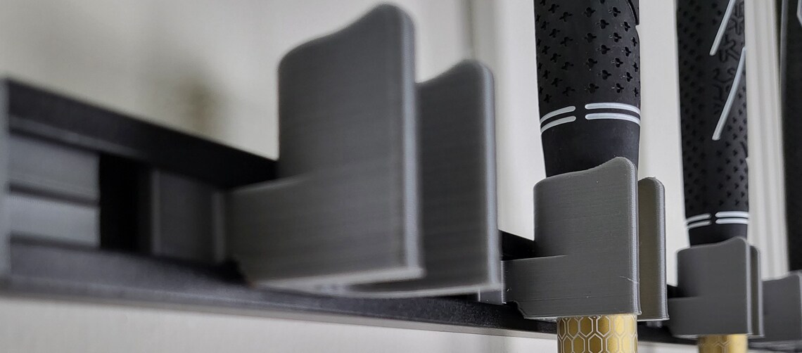 Golf Club Wall Rack. Golf Club Wall Display. Golf Club Holder. 36