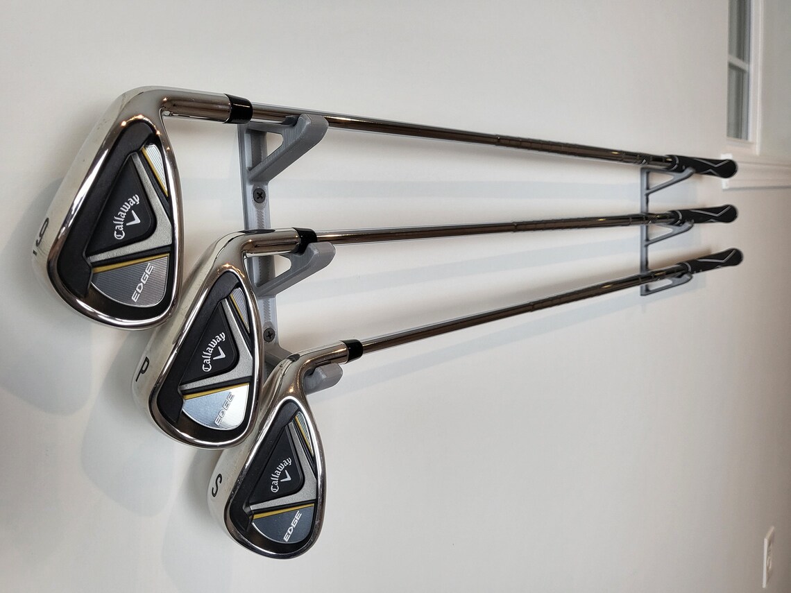 3 Golf Club Wall Mount. 3 Golf Club Wall Display. US Free Shipping Etsy