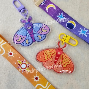 Sun and Moon Moth Key chains | Charms, Bag Accessories