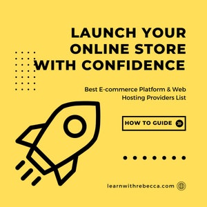 Best E-Commerce Platforms | Best Web Hosting Providers | Launch Your Online Business | Design Your Own Website | DIY | Business Startup