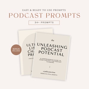 34 Podcast ChatGPT Prompts | ChatGPT | Podcast | Social Media Influencer Outreach | Podcast Content | Social Media Content | Small Business