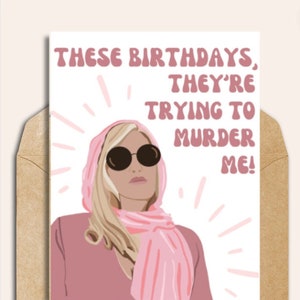 Birthday Card -- White Lotus -- Jennifer Coolidge Birthday Card