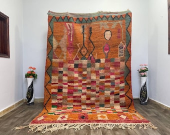 Handgemachter Berber Teppich - Marokkanischer Teppich - Marokkanischer Teppich - Marokkanischer Teppich - Berber Teppich - Boho Teppich - Azilal Teppich