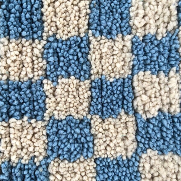 Moroccan Checkered Rug Etsy