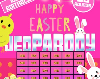 Jeoparody Easter || Jeoparty Easter Party Game || Games for Easter Day || Easter Games for Zoom || Virtual Easter || Game Night for Easter