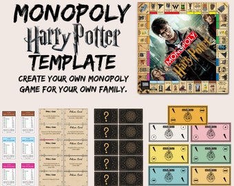 Customizable Monopoly Game Print Out (Download Now) - Etsy