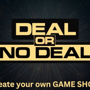 Deal or No Deal Template Party Game | Make your own Game Show | Mac and PC Compatible | Games for Adults and Kids Games Night | Fortune Game