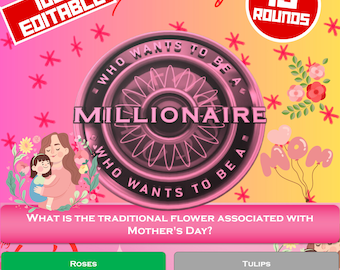 Mother's Day Who wants to be a Millionaire |Millionaire Mothers Days Party Game |PowerPoint Game for Mothers Day| International Mother's Day