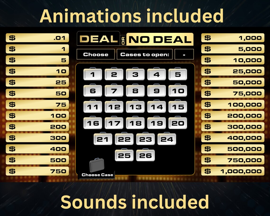 Deal Or No Deal 2-Pack Board Game - Standard Edition Family Game Night