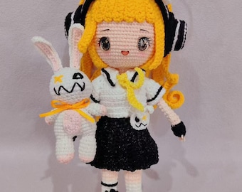 Custom Anime Crochet Doll: Personalized Kawaii Amigurumi Plush