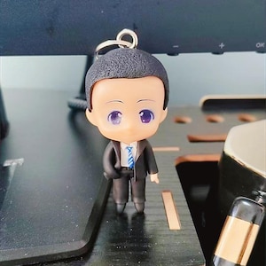 Custom Funko-Style Mini Me Clay Charm: Personalized Keepsake Gift