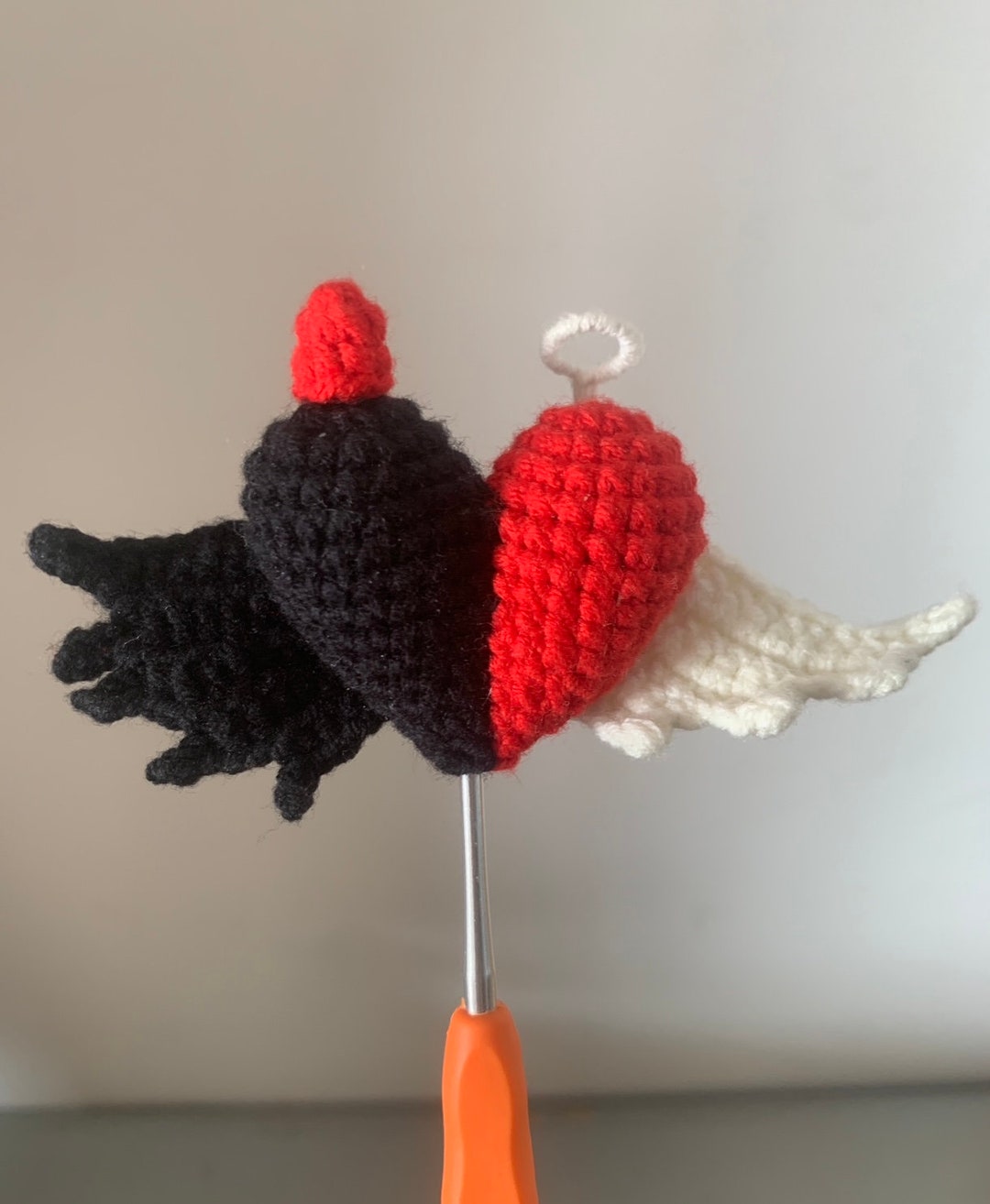 Dual Natured Heart Crochet Pattern: Angelic & Demonic (PDF Download) - Etsy