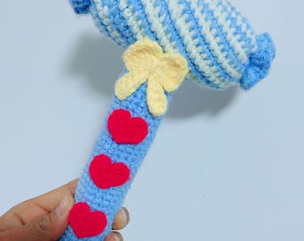 Crochet Candy Hammer-Crochet Weapon Series Pattern –DIY Amigurumi Toy (PDF)