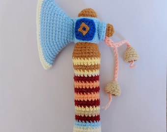 Crochet Small Hand Axe-Crochet Weapon Series Pattern –DIY Amigurumi Toy (PDF)