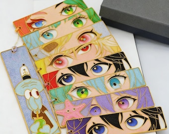 Custom Cloisonné Bookmark – Handmade Filigree Enamel, Your Chibi Design or Photo, Personalized Gift for Anime Fans
