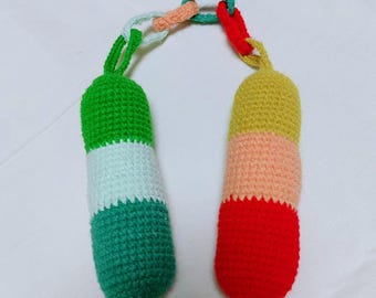Crochet Nunchaku-Crochet Weapon Series Pattern –DIY Amigurumi Toy (PDF)