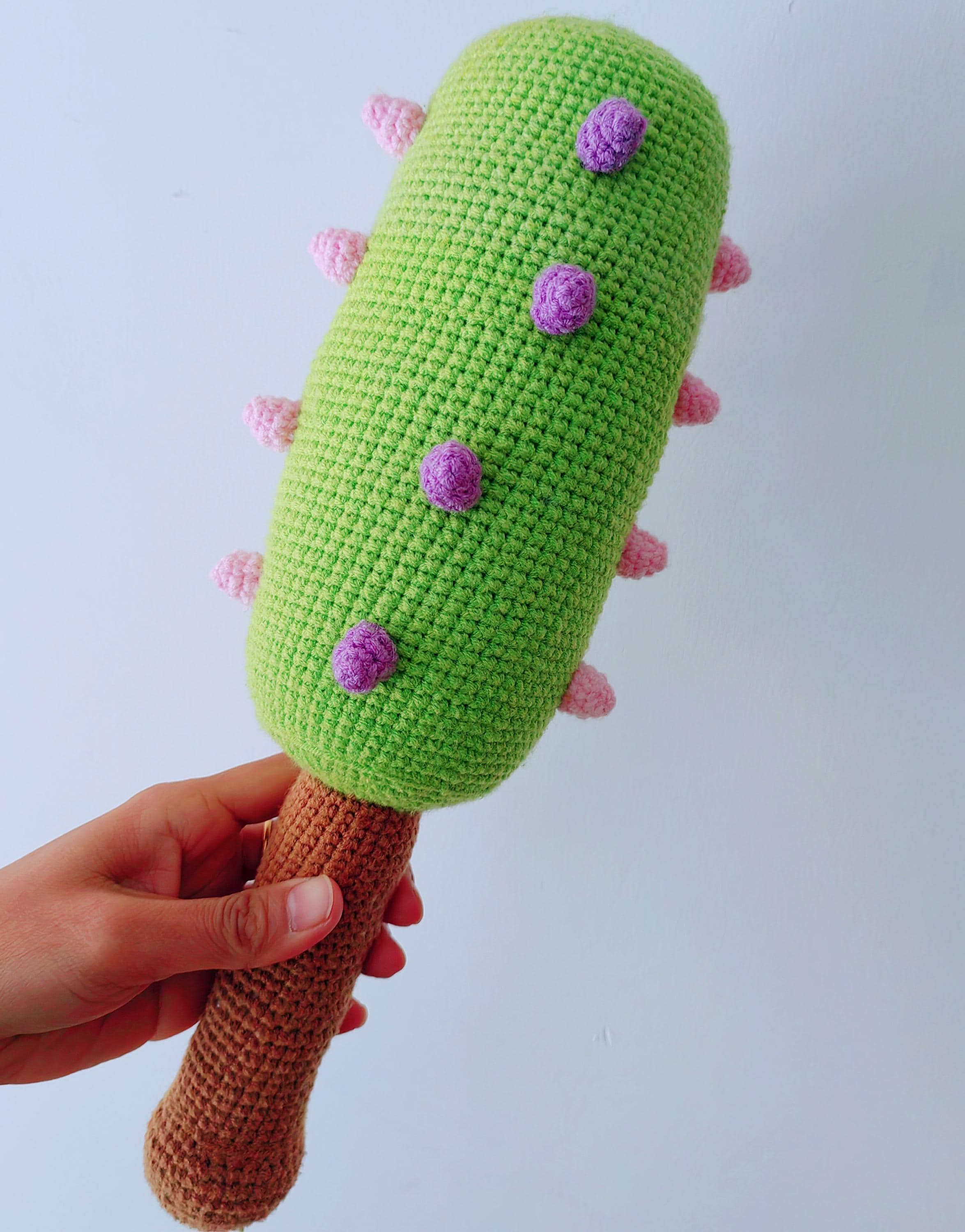 30 Bat Crochet Patterns for Halloween Decor, Gifts, and Spooky-Cute Amigurumi 3 Spiked Bat Crochet Weapon Series Pattern