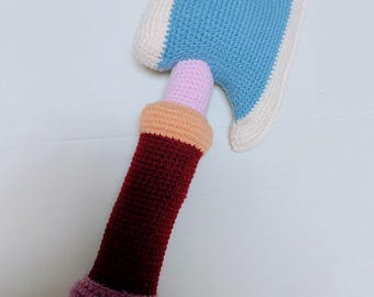 Crochet Hatchet-Crochet Weapon Series Pattern –DIY Amigurumi Toy (PDF)