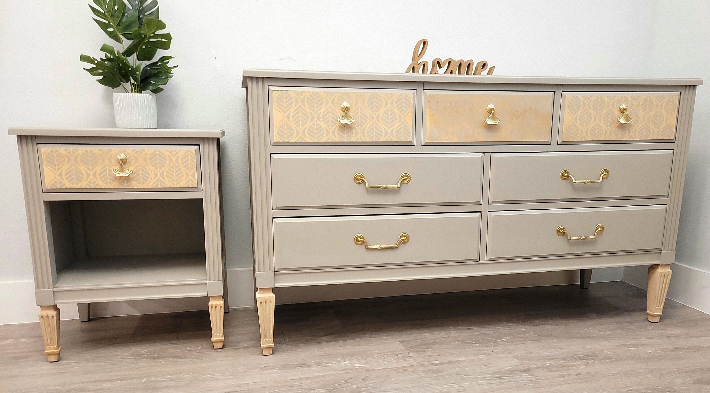 SOLD SOLD Real Wood Dresser and Nightstand Set Etsy