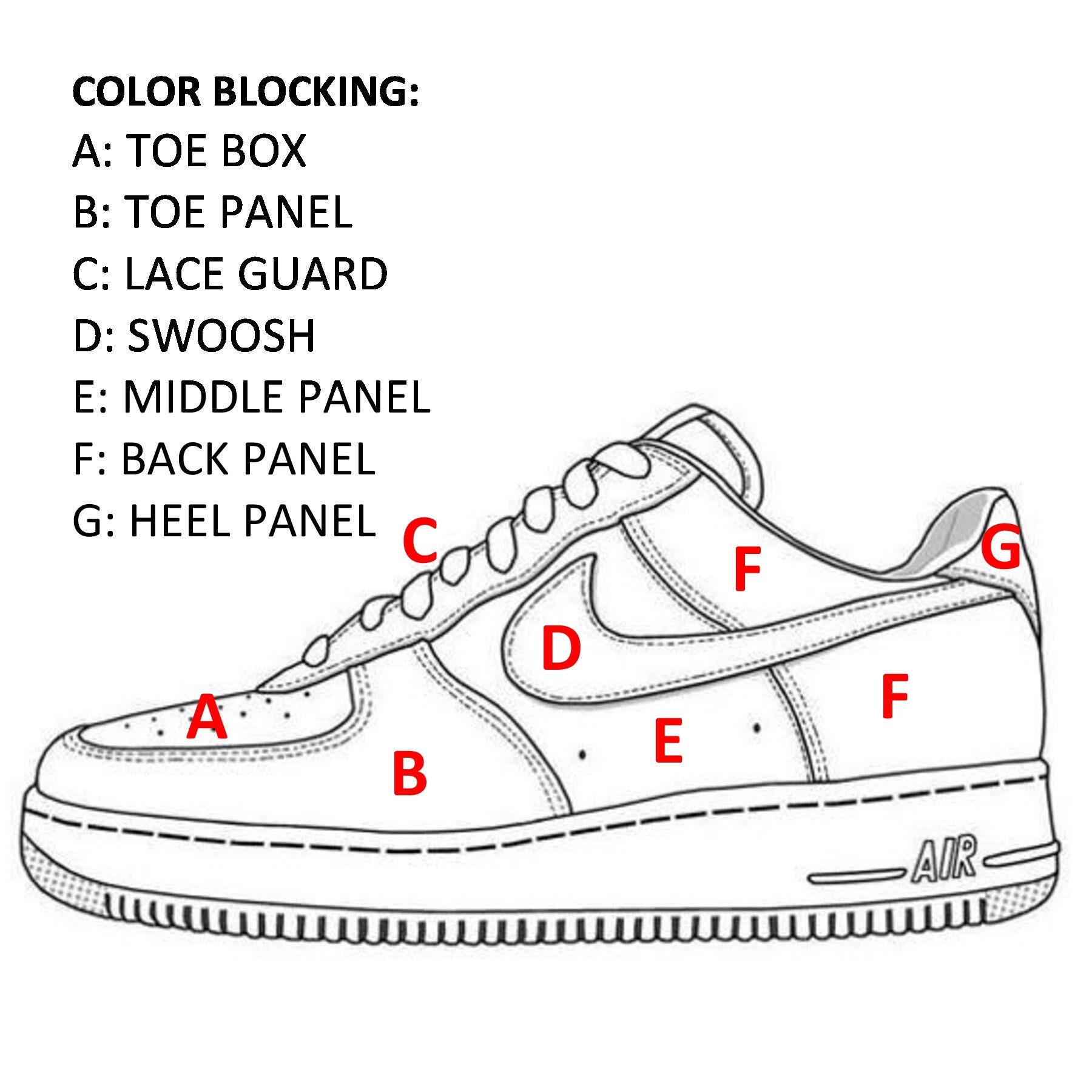 Step by step guide to make Custom Nike Air Force 1