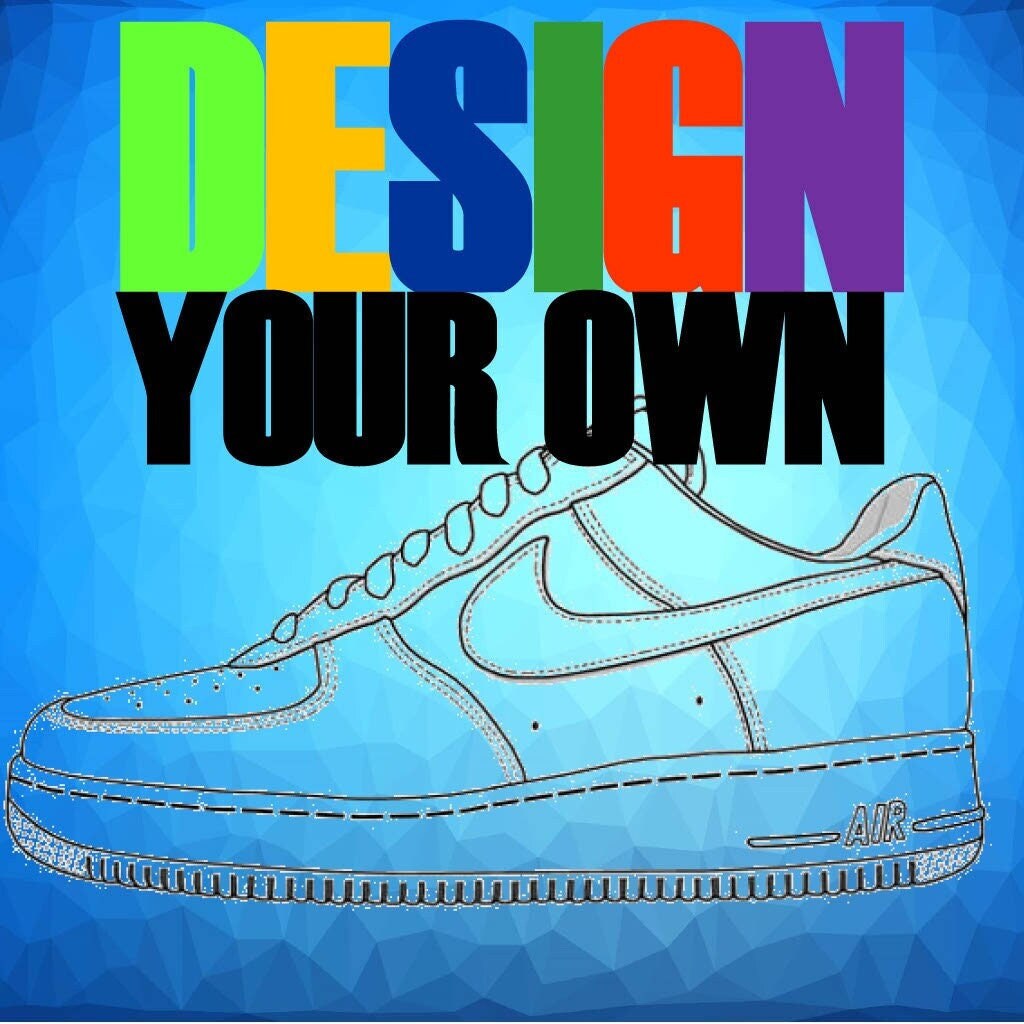 NIKE Design Your Own / / Color Block AF1 '07 / - Etsy