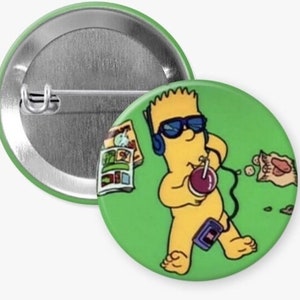 Bart Simpson Ultimate Chill 1.5&quot; Simpsons Pinback Button