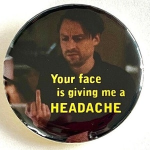Bottone Pinback da 1,5" successione Roman Roy