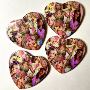 Britney Spears hartvormige 2,25" button